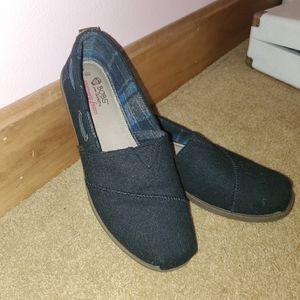Navy Blue BOBS Slip Ons